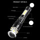 Ліхтар COB18-WHITE LASER LED PM10-TG+COB, 1x18650, power bank, магніт, ЗУ Type-C, zoom