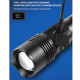 Ліхтар COB18-WHITE LASER LED PM10-TG+COB, 1x18650, power bank, магніт, ЗУ Type-C, zoom