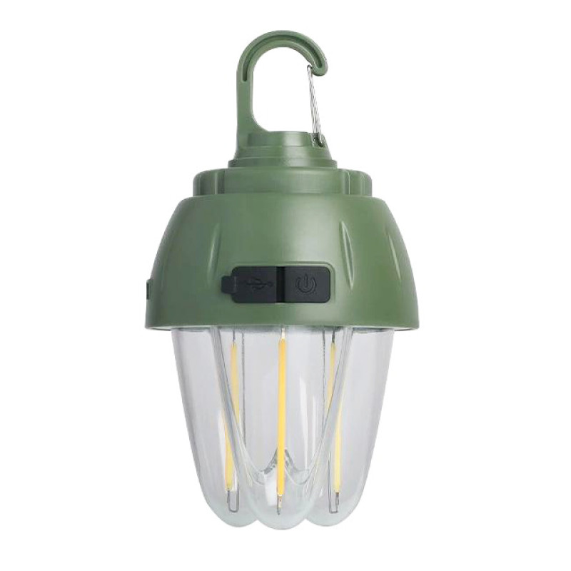 Ліхтар кемпінг 899-SMD(RGB)+COB вольфрамова лампа, Li-Ion аккум., ЗУ Type-C, гачок