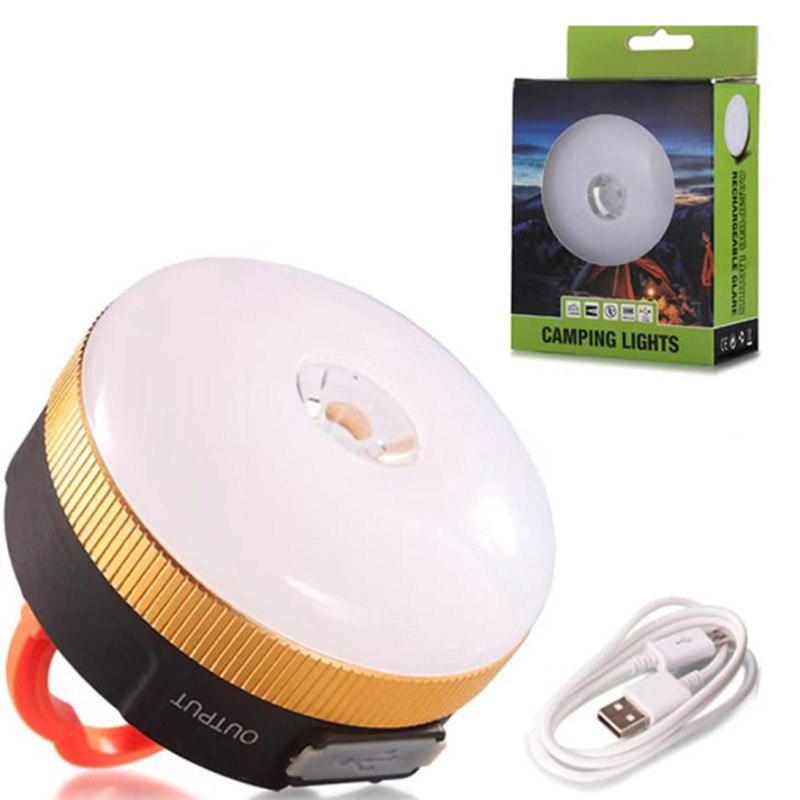 Ліхтар кемпінг YD-7-7SMD(white+red), Li-Ion акумулятор, power bank, ЗУ Type-C, магніт, гачок