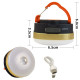 Ліхтар кемпінг YD-7-7SMD(white+red), Li-Ion акумулятор, power bank, ЗУ Type-C, магніт, гачок