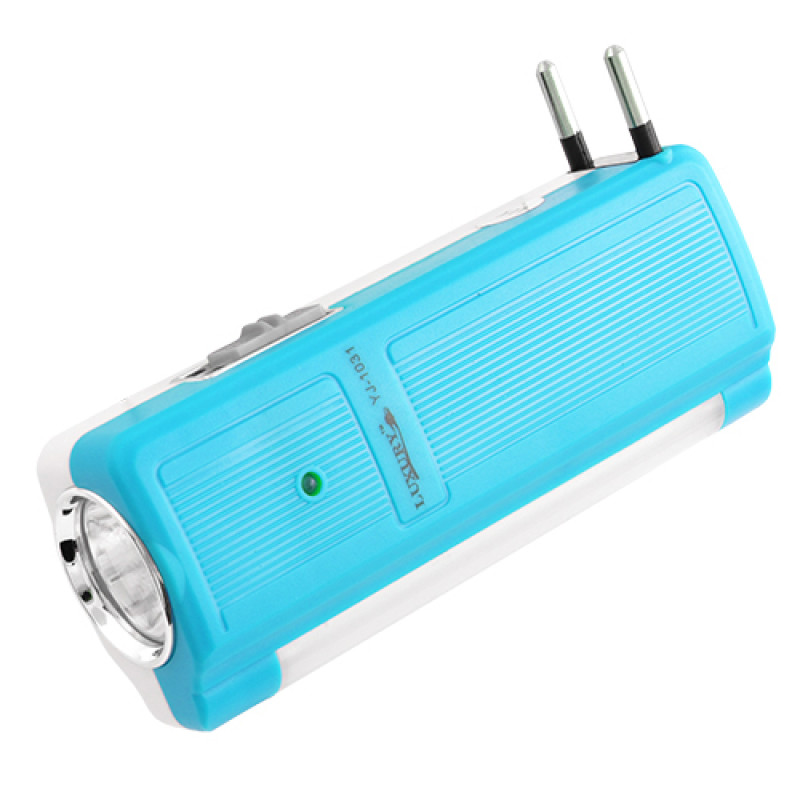 Ліхтар Luxury 1031, 1W + 9SMD, вбудований акумулятор, ЗУ 220V