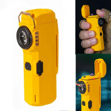Ліхтар MULTIFUNCTIONAL D51-SMD yellow, Li-Ion акумулятор, індикація заряду, запальничка, ЗП Type-C, Box