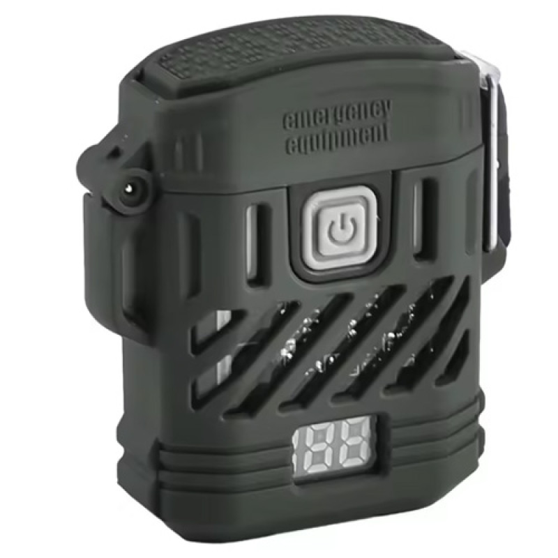Фонарь MULTIFUNCTIONAL D53-2LED, Li-Ion аккум., индикация заряда, зажигалка, ЗУ Type-C, Box оптом в Украине