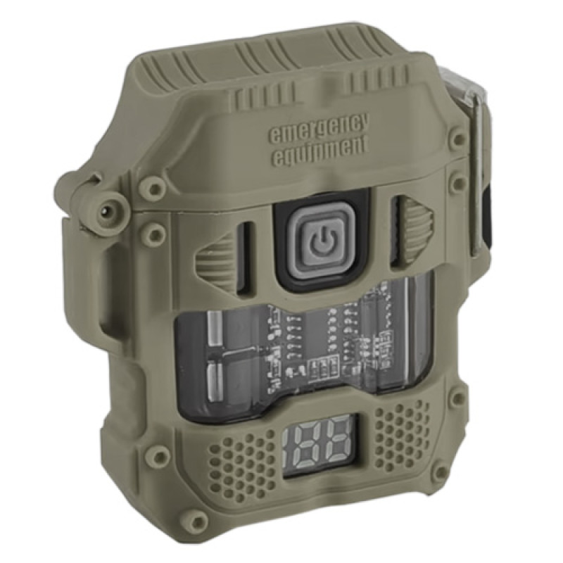 Ліхтар MULTIFUNCTIONAL D54-2COB, Li-Ion акум., індикація заряду, вологозахист, ЗУ Type-C, запальничка, Box