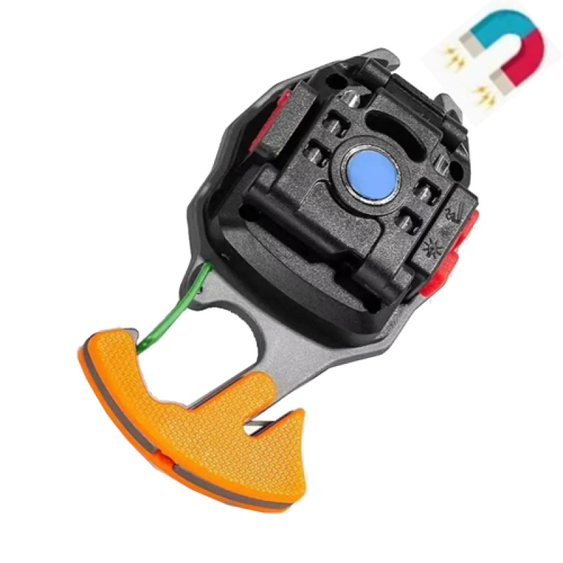 Ліхтар MULTIFUNCTIONAL W5147/LL-202-COB (white+yellow+red), multitool, Li-Ion акумулятор, магніт, карабін, викрутка, запальничка