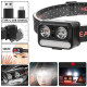 Ліхтар налобний 2069-XPG(white)+XPG(yellow)+5SMD(red), Motion Sensor, Li-Ion акумулятор, ЗУ Type-C