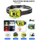 Ліхтар налобний 2323-P50+SMD+COB(white+red), Motion Sensor, Li-Ion акумулятор, ЗУ Type-C