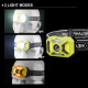 Ліхтар налобний 2323-P50+SMD+COB(white+red), Motion Sensor, Li-Ion акумулятор, ЗУ Type-C