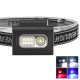 Ліхтар налобний 505-XPE+8SMD(white+red+blue), Li-Ion акумулятор, ЗУ Type-C, кліпса на магніті
