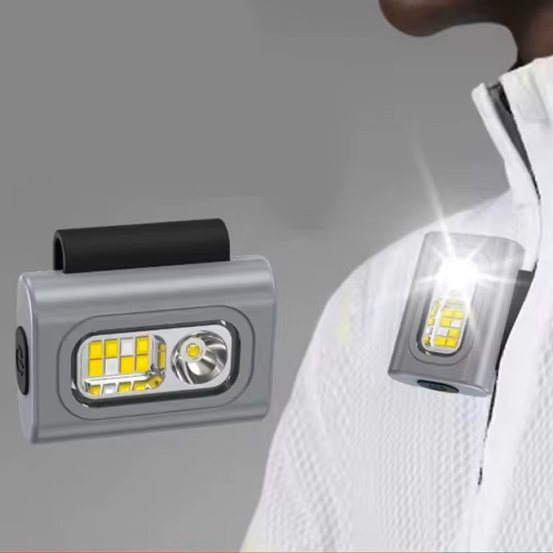 Ліхтар налобний 505-XPE+8SMD(white+red+blue), Li-Ion акумулятор, ЗУ Type-C, кліпса на магніті