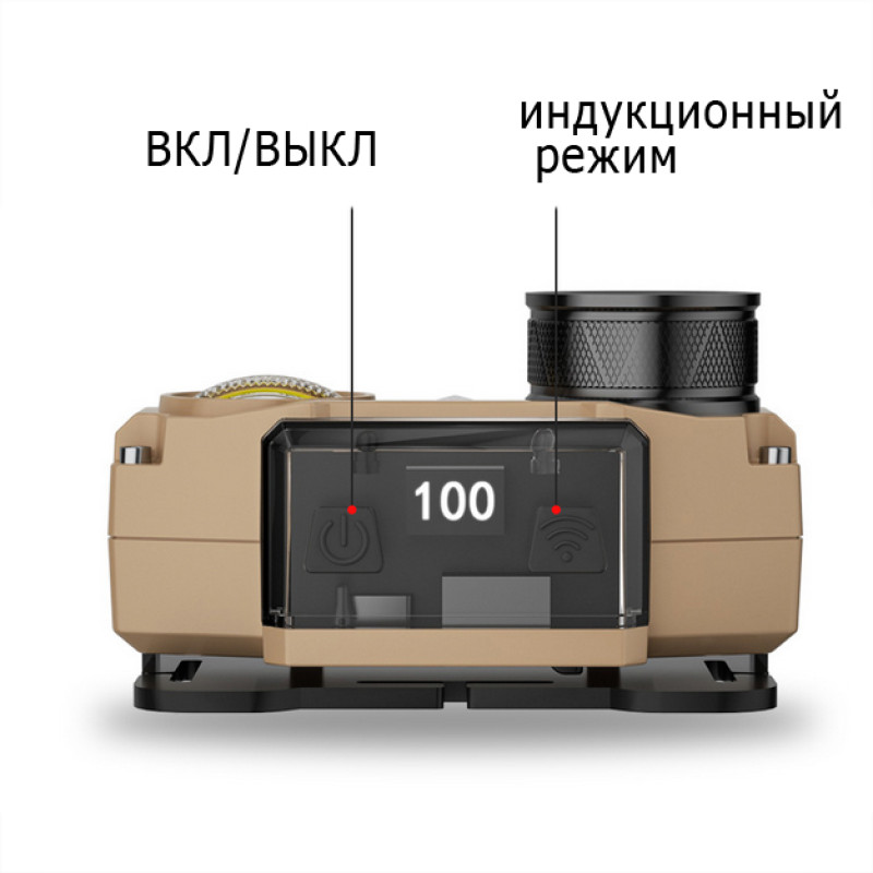 Фонарь налобный CH-8825-3P35+COB(white+yellow)+RGB, Motion Sensor, Power Bank, Li-Ion аккум., индикация заряда, ЗУ Type-C, Box оптом в Украине