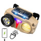 Фонарь налобный CH-8825-3P35+COB(white+yellow)+RGB, Motion Sensor, Power Bank, Li-Ion аккум., индикация заряда, ЗУ Type-C, Box оптом в Украине