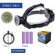 Ліхтар налобний CT021 10+1 ULTRA LED, 3x18650, power bank, ЗУ Type-C