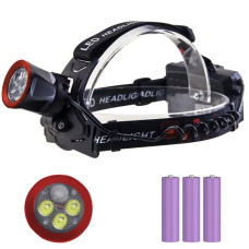 Ліхтар налобний CT021 3+1 ULTRA LED, 3x18650, power bank, ЗУ Type-C