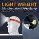 Фонарь налобный CY-2026-B-COB+2LED(red)+2LED(blue), Li-Ion аккумулятор, ЗУ Type-C, Box оптом в Украине