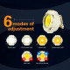 Ліхтар налобний CY-2026-C-COB(white+yellow)+2LED(red)+2LED(blue), Li-Ion аккумулятор, ЗУ Type-C
