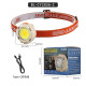 Ліхтар налобний CY-2026-C-COB(white+yellow)+2LED(red)+2LED(blue), Li-Ion аккумулятор, ЗУ Type-C