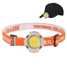Ліхтар налобний CY-2026-C-COB(white+yellow)+2LED(red)+2LED(blue), Li-Ion аккумулятор, ЗУ Type-C