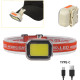 Ліхтар налобний CY-2027-B-COB(white+red), Li-Ion акумулятор, ЗП Type-C