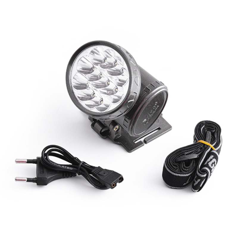 Ліхтар налобний Luxury YJ-1898, 13LED, вбудований акумулятор, ЗУ 220V