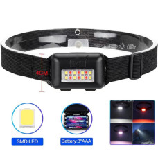 Ліхтар налобний PLD-818-1-8SMD (white+red), 3xAAA