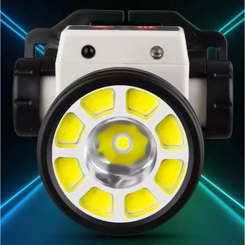 Ліхтар налобний PLD-LY004-XPE+COB, Motion Sensor, Li-Ion акумулятор, індикація заряду, магніт, ЗУ Type-C, Box