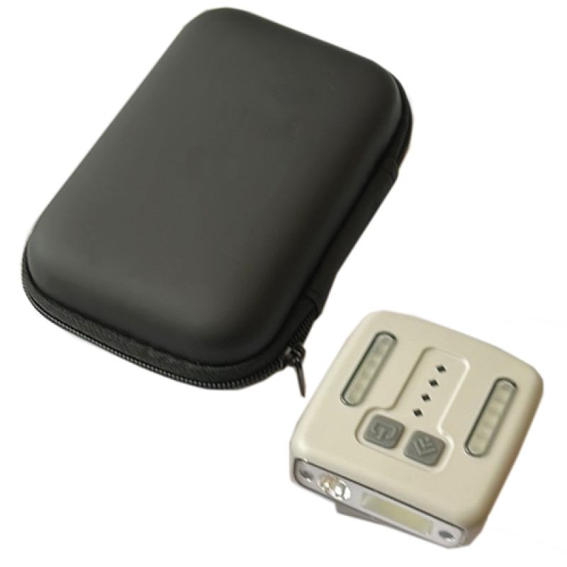 Ліхтар налобний W6129-XPE+COB+8RGB, Motion Sensor, Li-Ion акумулятора, індикація заряду, кліпса, ЗП Type-C, чохол