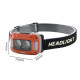Ліхтар налобний WH-0218-XPG(white+yellow)+SMD(red), Motion Sensor, Li-Ion акумулятор, ЗУ Type-C