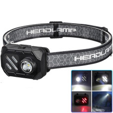 Ліхтар налобний WT-509+XPE+9SMD(white+red), 3xAAA, Box