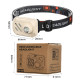 Ліхтар налобний WT-509+XPE+9SMD(white+red), 3xAAA, Box