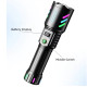 Ліхтар NIGHT VISION FLUORESCENCE 1143-WHITE LASER LED PM10-TG, 1×26650, Power bank, ЗУ Type-C, zoom