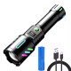 Ліхтар NIGHT VISION FLUORESCENCE 1143-WHITE LASER LED PM10-TG, 1×26650, Power bank, ЗУ Type-C, zoom