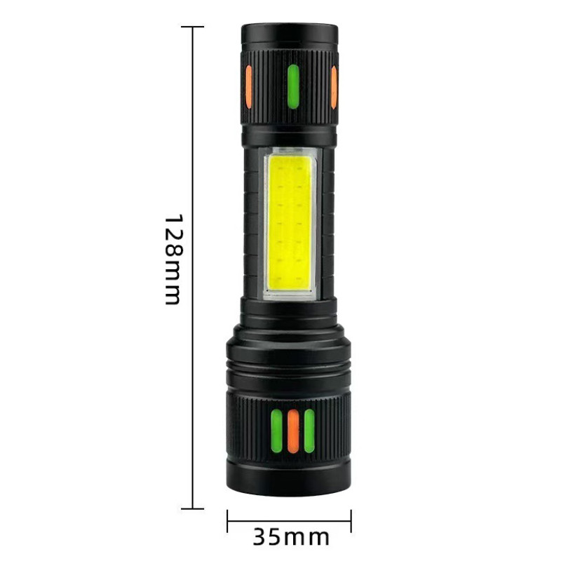 Ліхтар NIGHT VISION FLUORESCENCE 623-TG+COB, Li-Ion аккум., ЗУ Type-C, індикація заряду, zoom