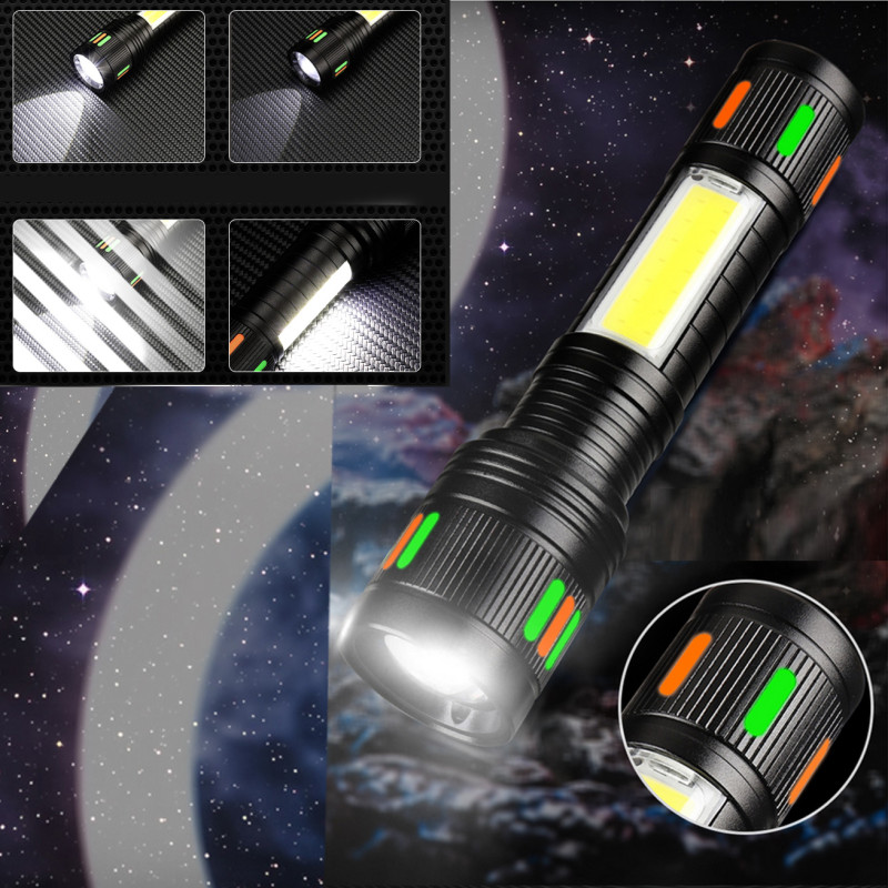 Ліхтар NIGHT VISION FLUORESCENCE 623-TG+COB, Li-Ion аккум., ЗУ Type-C, індикація заряду, zoom