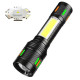 Ліхтар NIGHT VISION FLUORESCENCE 623-TG+COB, Li-Ion аккум., ЗУ Type-C, індикація заряду, zoom