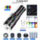 Ліхтар NIGHT VISION FLUORESCENCE AK177-1 WHITE LASER LED PM60-TG, 4х18650, power bank, індикація заряду, ЗУ Type-C, zoom, 5 фільтрів