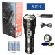 Ліхтар NIGHT VISION FLUORESCENCE AK177-1 WHITE LASER LED PM60-TG, 4х18650, power bank, індикація заряду, ЗУ Type-C, zoom, 5 фільтрів