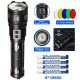 Ліхтар NIGHT VISION FLUORESCENCE AK177-WHITE LASER LED PM60-TG, 8x18650 3.7V, Power Bank, ЗУ Type-C, zoom, 5 фільтрів