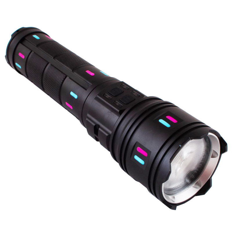 Ліхтар NIGHT VISION FLUORESCENCE AK177-WHITE LASER LED PM60-TG, 8x18650 3.7V, Power Bank, ЗУ Type-C, zoom, 5 фільтрів