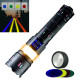 Фонарь NIGHT VISION FLUORESCENCE AK178-WHITE LASER LED PM60-TG+COB, 8x18650 3.7V, power bank, ЗУ Type-C, zoom, 5 фильтров оптом в Украине