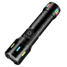 Ліхтар NIGHT VISION FLUORESCENCE CA171-D 1 РЕЖИМ WHITE LASER LED PM10-TG, індикація заряду, 1x18650/3xAAA, ЗУ Type-C, zoom, Box