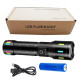 Ліхтар NIGHT VISION FLUORESCENCE CA171-D 1 РЕЖИМ WHITE LASER LED PM10-TG, індикація заряду, 1x18650/3xAAA, ЗУ Type-C, zoom, Box