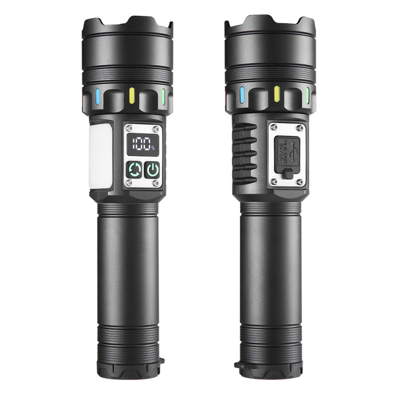Ліхтар NIGHT VISION FLUORESCENCE CB-A282-TG+COB, Li-Ion аккум., power bank, ЗУ Type-C, магніт, zoom, Box