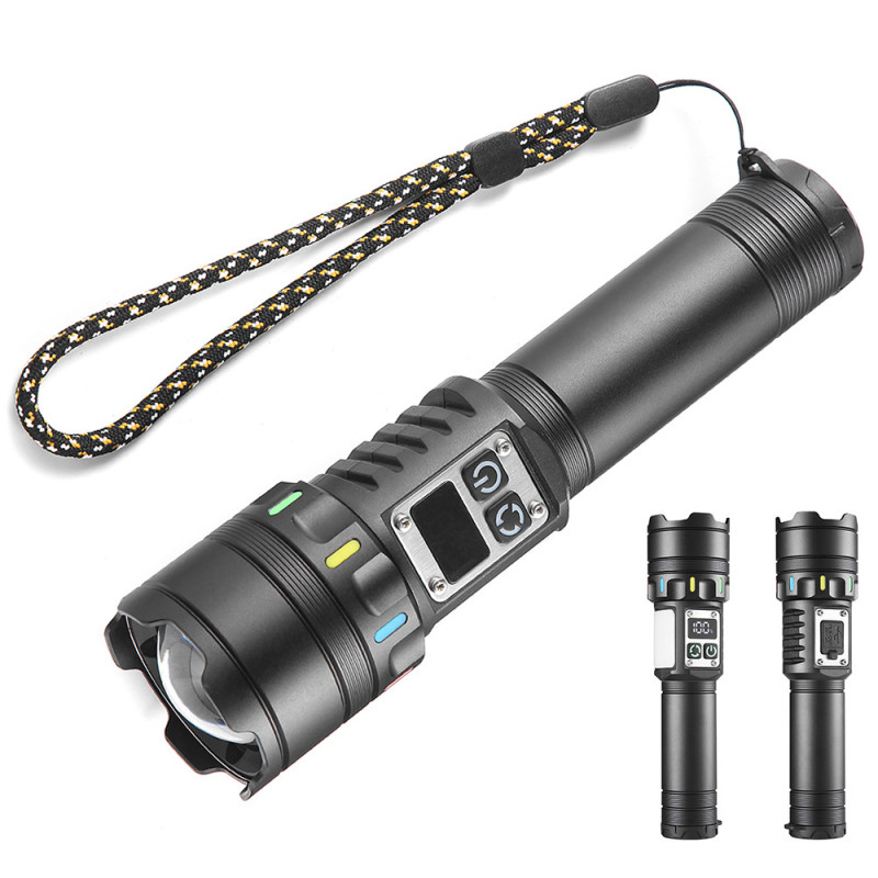 Ліхтар NIGHT VISION FLUORESCENCE CB-A282-TG+COB, Li-Ion аккум., power bank, ЗУ Type-C, магніт, zoom, Box