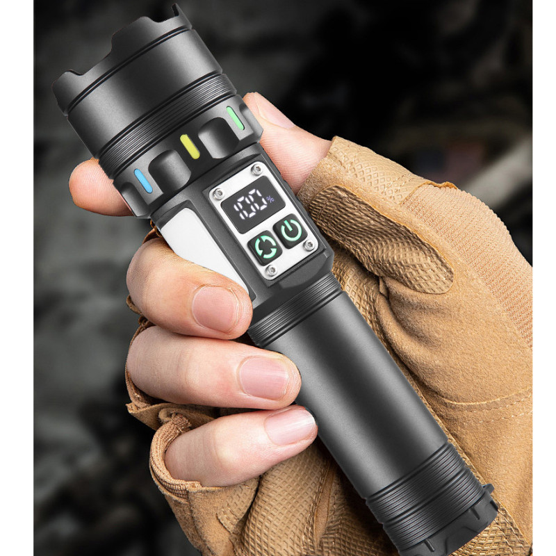 Ліхтар NIGHT VISION FLUORESCENCE CB-A282-TG+COB, Li-Ion аккум., power bank, ЗУ Type-C, магніт, zoom, Box