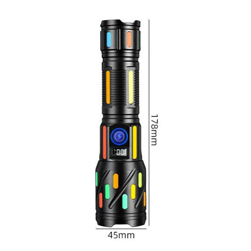 Ліхтар NIGHT VISION FLUORESCENCE CB-G706-TG, 1x26650, power bank, ЗУ Type-C, zoom, Box