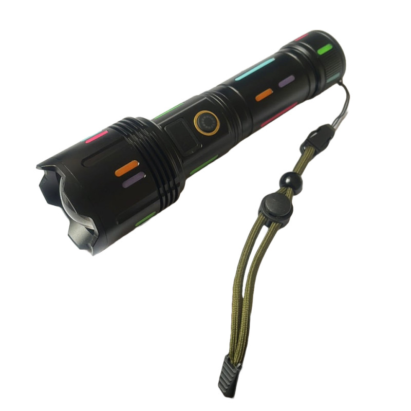 Фонарь NIGHT VISION FLUORESCENCE G671/G25 WHITE LASER LED PM30-TG, 1×26650/3×AAA, power bank, ЗУ Type-C, zoom, Box оптом в Украине
