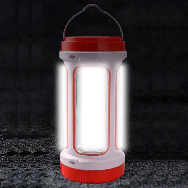 Ліхтар переносний 6088-LED+COB, power bank, Li-Ion акум., сонячна батарея,, ЗУ microUSB, Box
