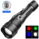 Ліхтар PLD-11-4XPE(RGB), 1х18650, ЗП microUSB, zoom, Box